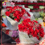 CLASSIC PAIR OF RED FLOWERS BOUQUET