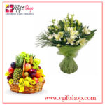 Fresh Fruits And Imported Flowers