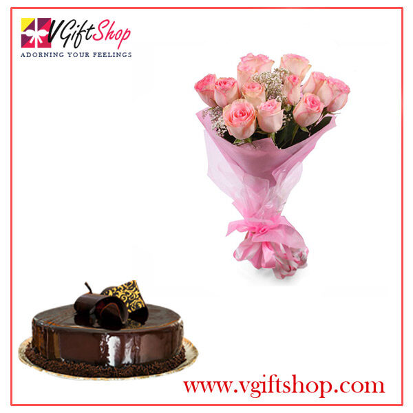 Imported Roses and Cake