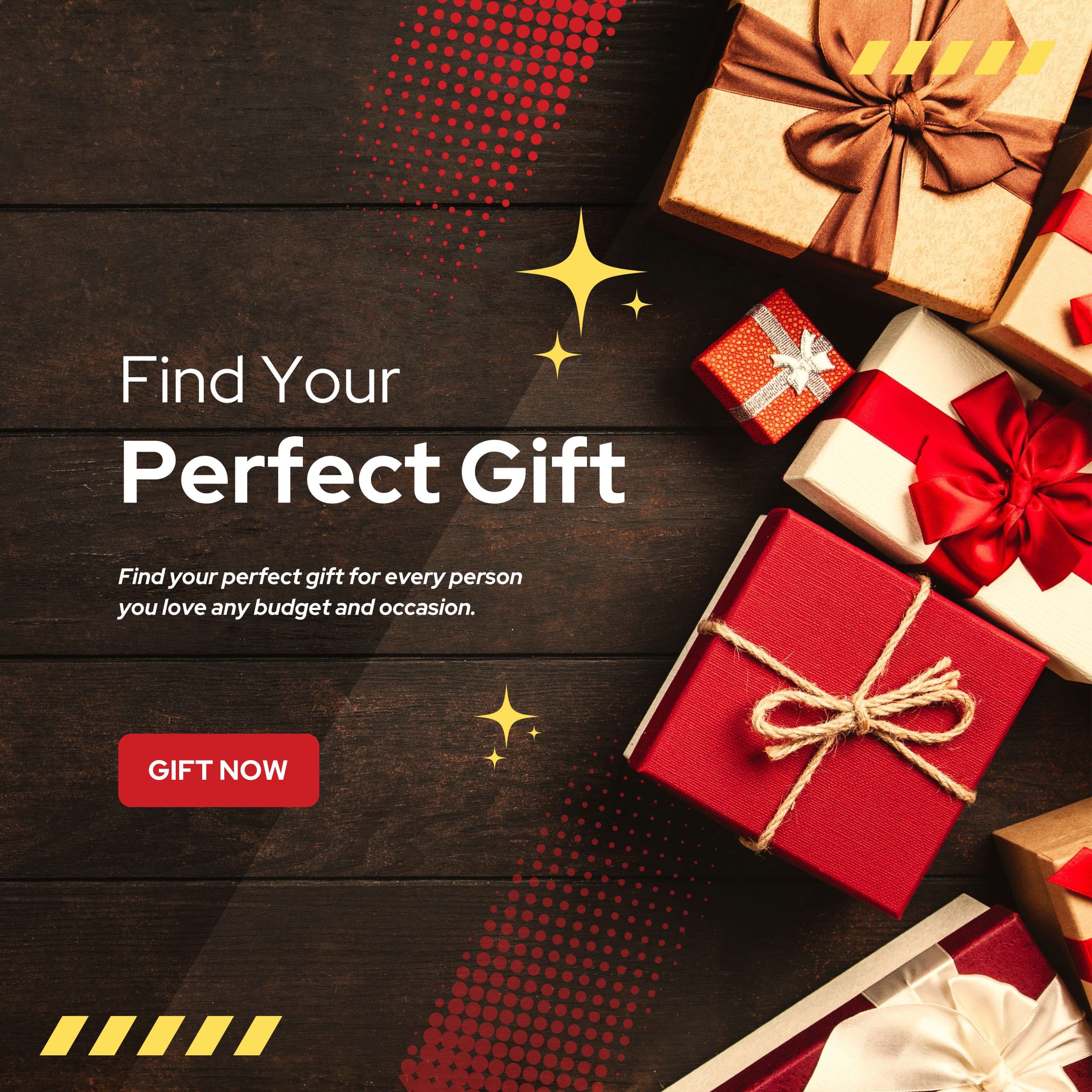 Find Your Perfect Gift banner - V Gift Shop
